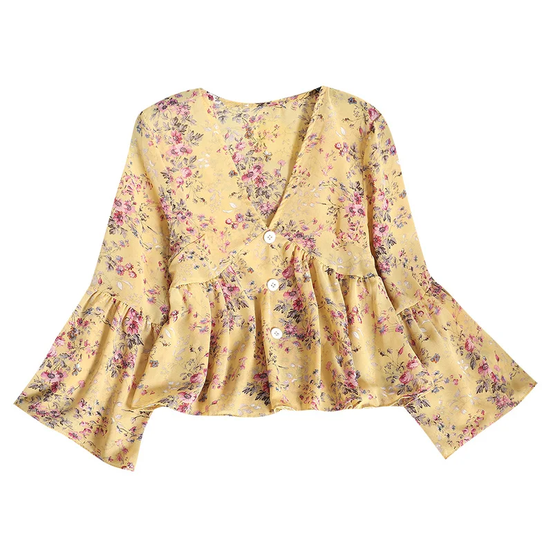 

2020 Delivery Fast Printing Short-sleeved Short Version Beautiful Girl Good Quality Elastic Women's Shirt New Design