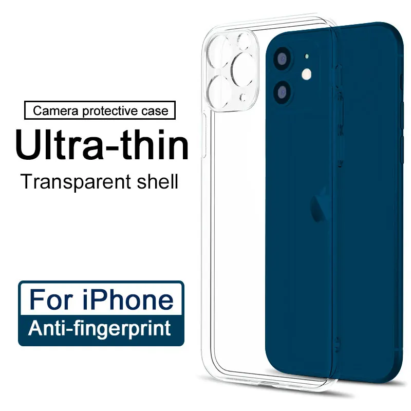 Защитный прозрачный чехол для объектива камеры iPhone 11 12 Pro Max Прозрачный