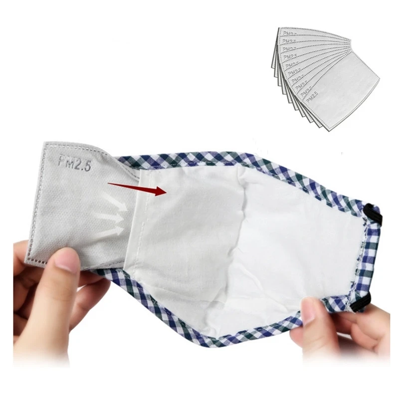 PM2.5 5 слойная маска фильтр с активированным углем Антивирусная коврик
