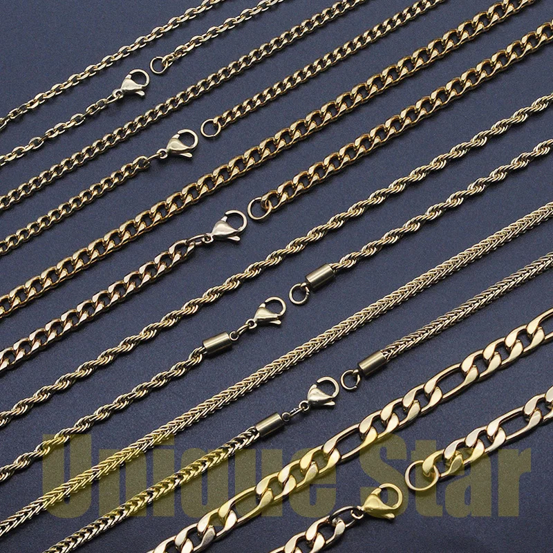 Уникальная звезда 5 слоев позолоченное базовое ожерелье цепочка оптовая продажа