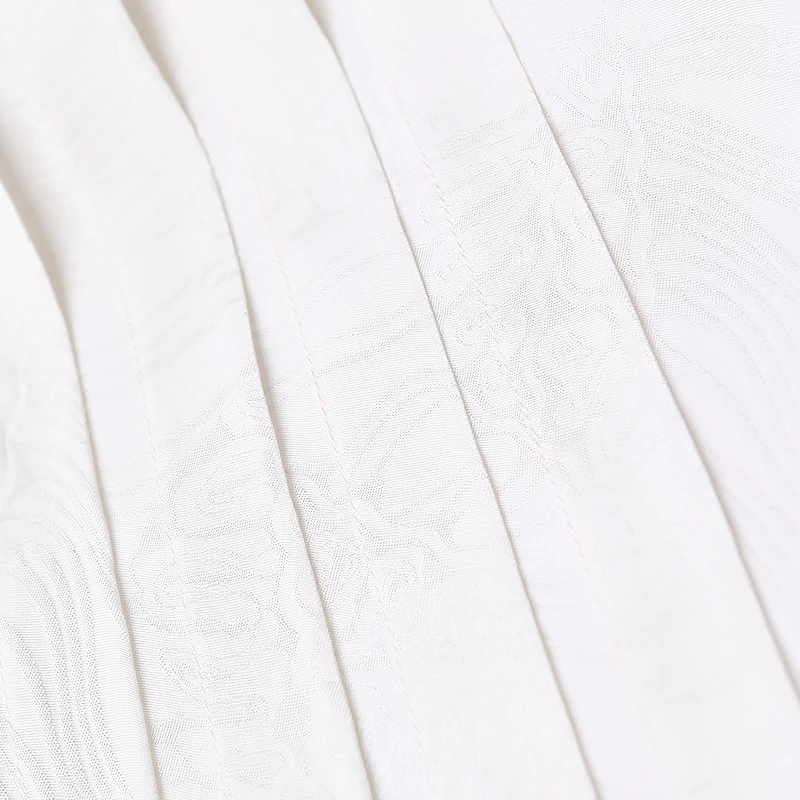 VOA белая 100% Шелковая футболка повседневные офисные женские топы на весну с коротким рукавом корейская