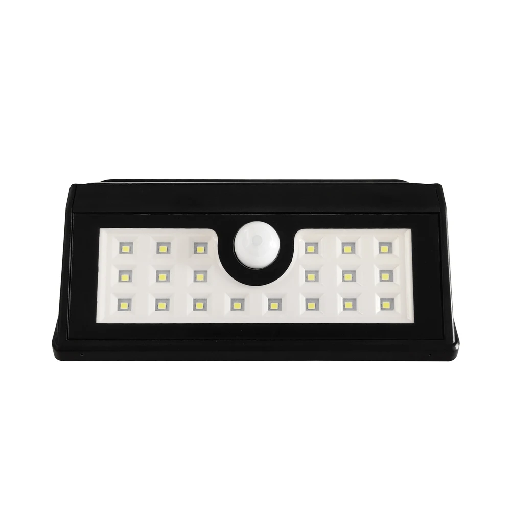 1 4 шт. Водонепроницаемый 20 светодиодов Солнечный настенный светильник датчик