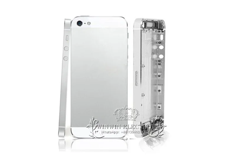 Хорошее качество замена задняя крышка аккумулятора корпус для iphone 5S задняя крышка шасси Средний рамка с карточным лотком кнопки инструменты
