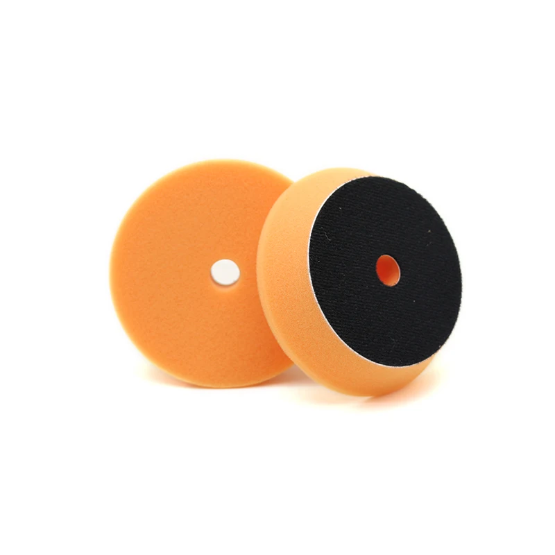 Orange-2pcs one pack Детализация очень высокое качество 6 шт. 80 мм губка для полировки полировальные подложки комплект для 3 дюймов DA), полировальная машинка для автомобилей с эксцентриковым, Применение - Цвет: Orange-2pcs one pack