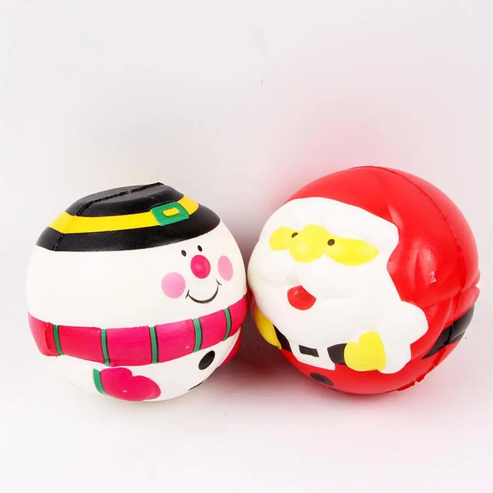 6 см PU Санта-Клаус/Снеговик мяч Squishies медленно поднимающиеся игрушки кукла