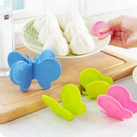 123pcs butterfly silicone anti scalding tray oven mitts hand clip anti scald clamp fridge magnet tray bowl clip kitchen tools
