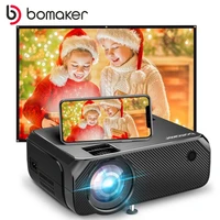 bomaker led mini projector support full hd 1080p sync phone 3d home theater video proyector
