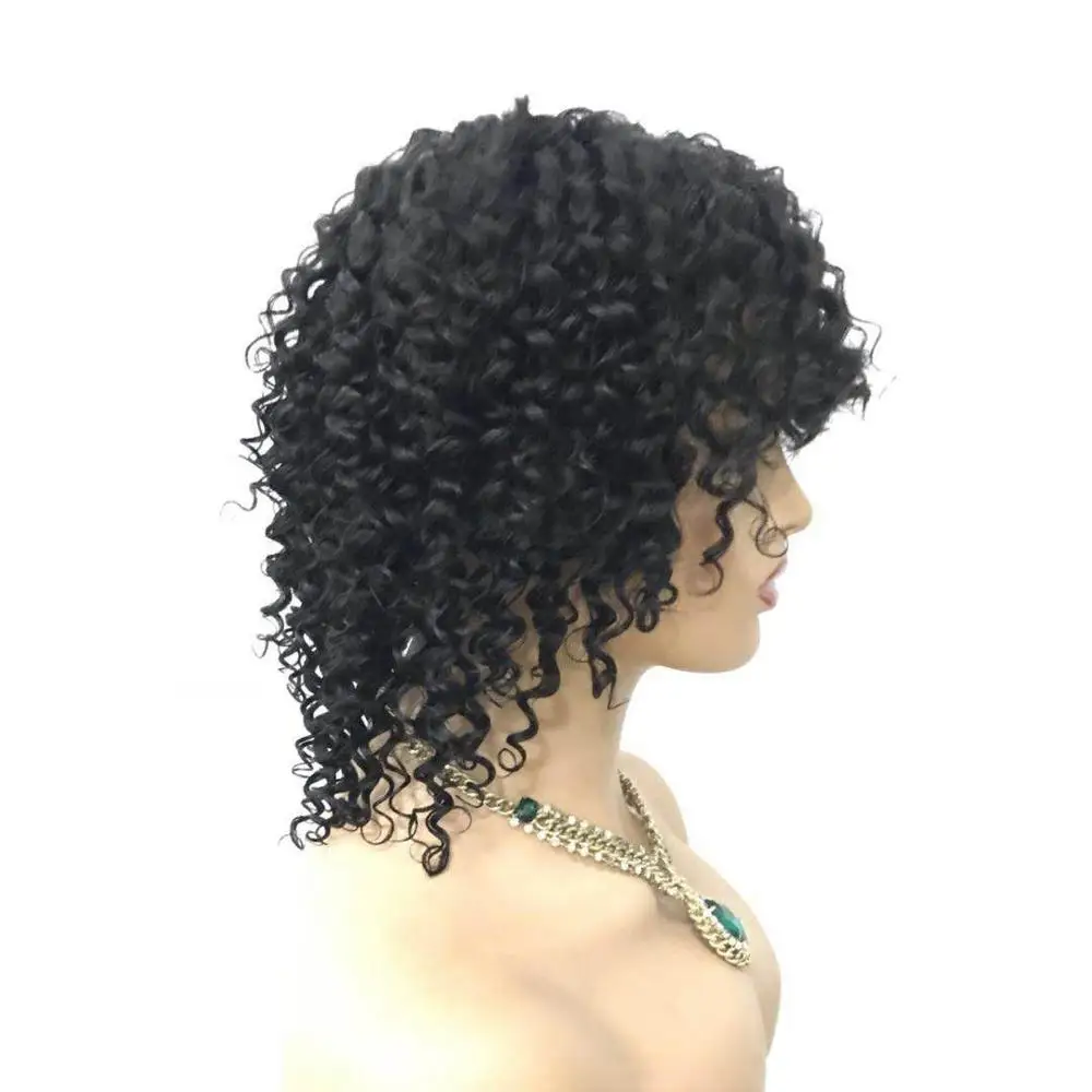 150% плотность бесплатная доставка машина сделал парик бразильский Remy Джерри