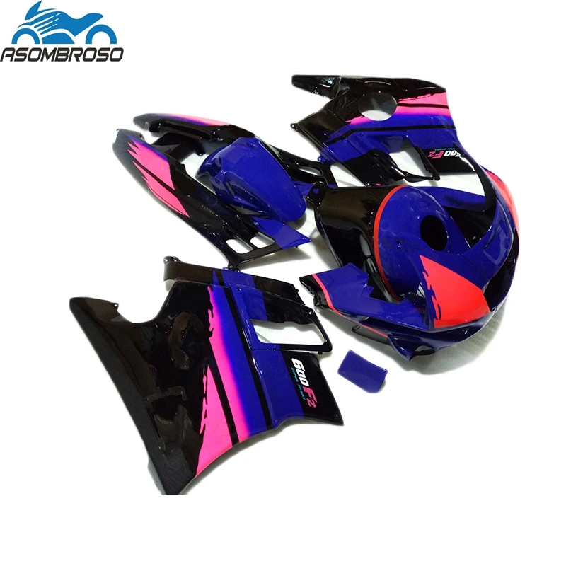 

ABS Plastic Bodywork Fairing kits for Honda CBR600 F2 1991 1992 1993 1994 blue purple fairings set cbr600 f2 91 92 93 94 SX31