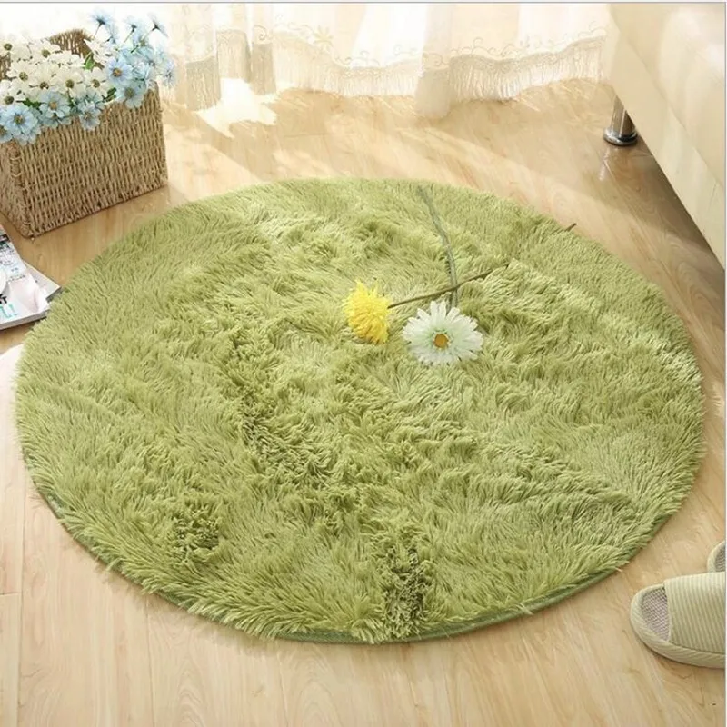 Круглые коврики INS для гостиной спальни ворсистые в скандинавском стиле домашний