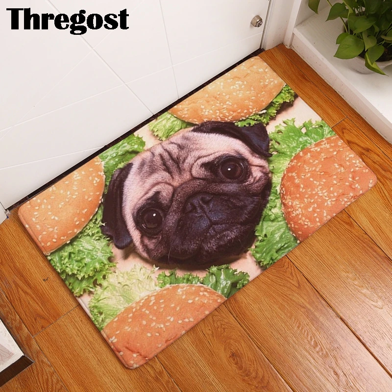 3D Творческий микрофибровые коврики ковер в зал машинная стирка впитывающие