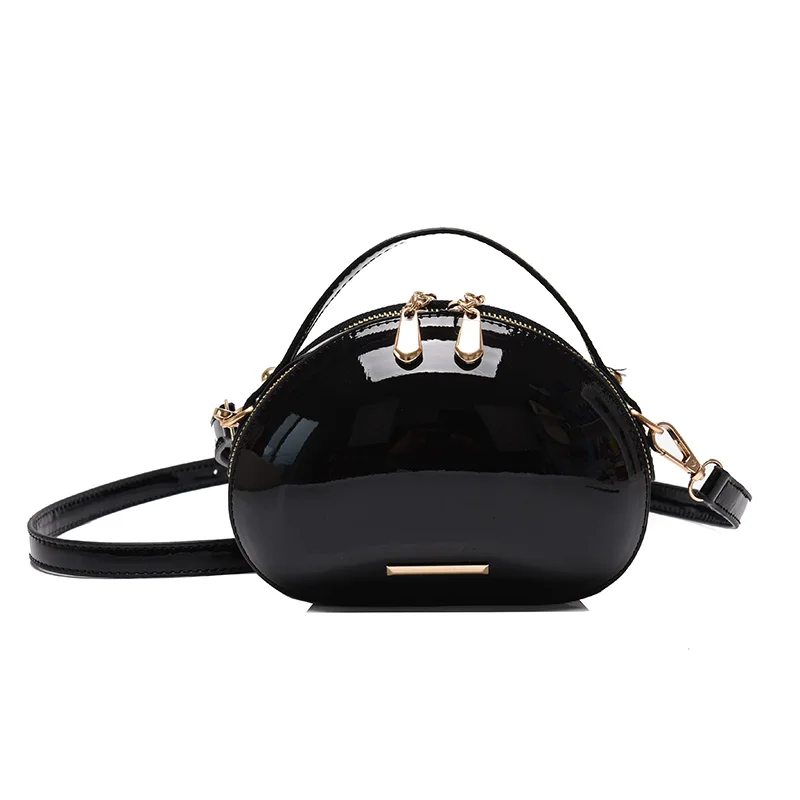 Сумка на плечо женская из лакированной кожи Роскошный дизайнерский миниатюрный