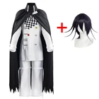 Костюм для косплея из аниме данганронпа (Kokichi Oma), мужские белые брюки с длинным рукавом, карнавальный смешной костюм на Хэллоуин