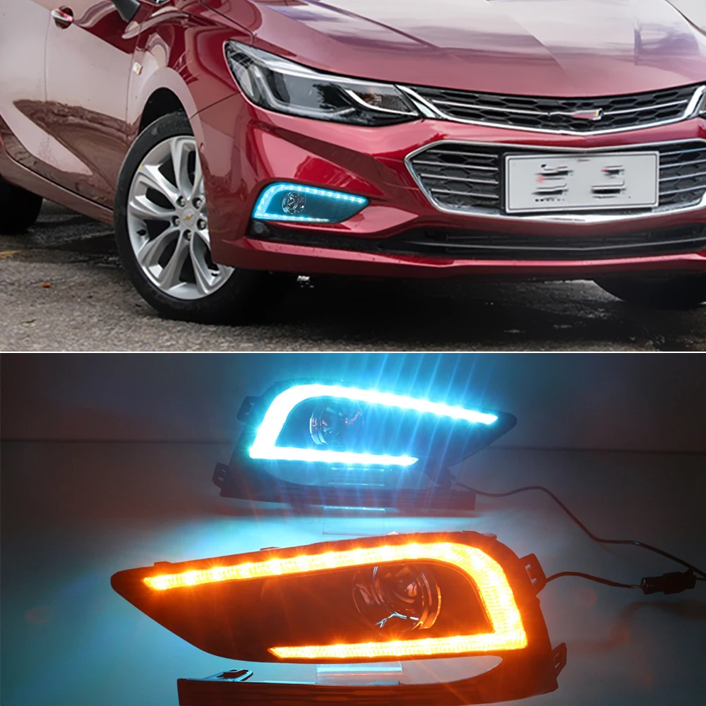 Автомобильная проблесковая 2 шт. для Chevrolet Cruze 2016 2017 светодиодный DRL светильник s