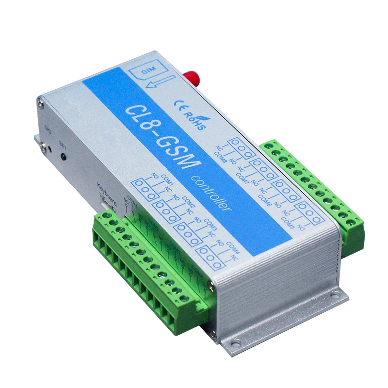 8ch 8 relay gsm call remote controller barrier gate opener switch for home appliance water pump motor rolling door | Безопасность и