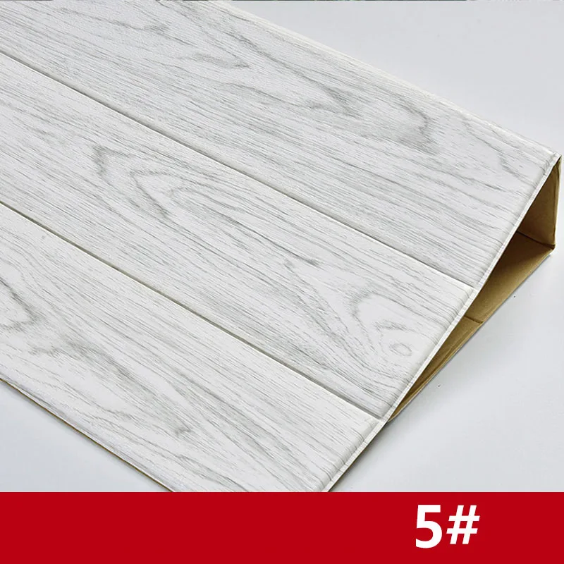 Style5 3D деревянная Настенная Наклейка для гостиной домашний декор PE пена водонепроницаемое покрытие для стен обои для телевизора фон для детской комнаты 3D наклейка s - Цвет: Style5