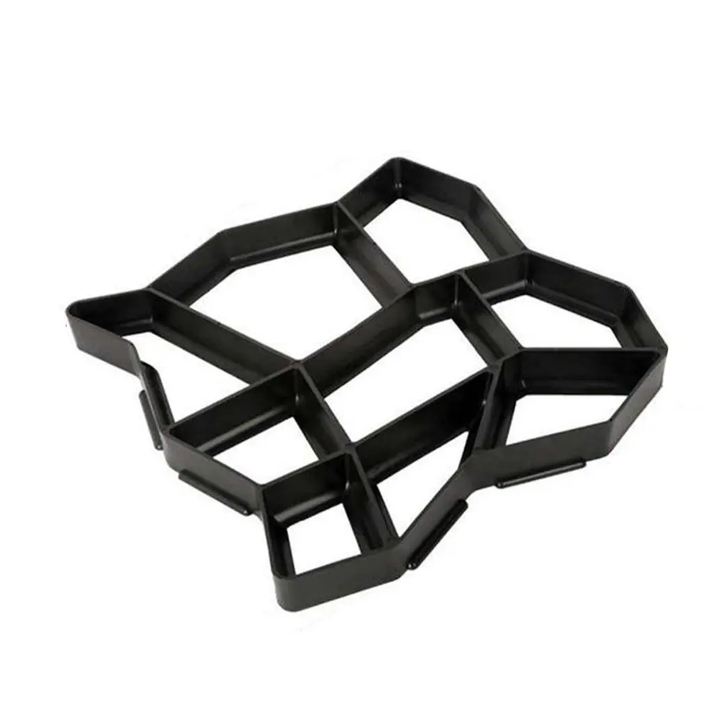 

Новый DIY Пластик форма для изготовления дорожки форма брусчатка формы для цементных кирпичей каменная напольная Road конкретные формы тротуа...