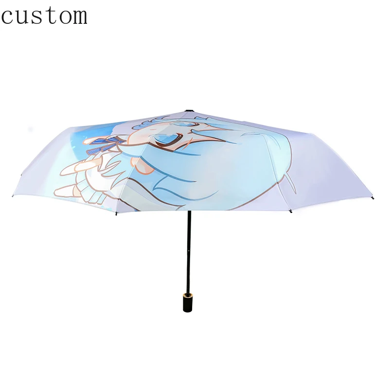 

Cartoon Anime Custom Windproof Automatic Umbrella Printing Umbrellas with Your Design