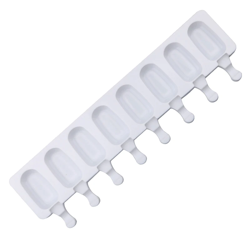 

8 Cell Ice Cream Cake DIY Mold Juice Popsicles Maker Silicone Mould Kitchen Supplies FEA889