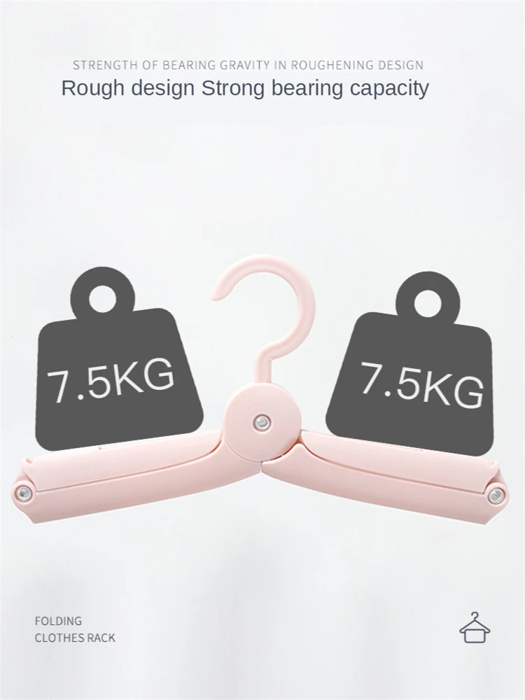 

B-LIFE Foldable Clothes Hanger Multifunctional Hanger Portable Hanger Travel Hooks Collapsible Coat Hanger Portable Travel