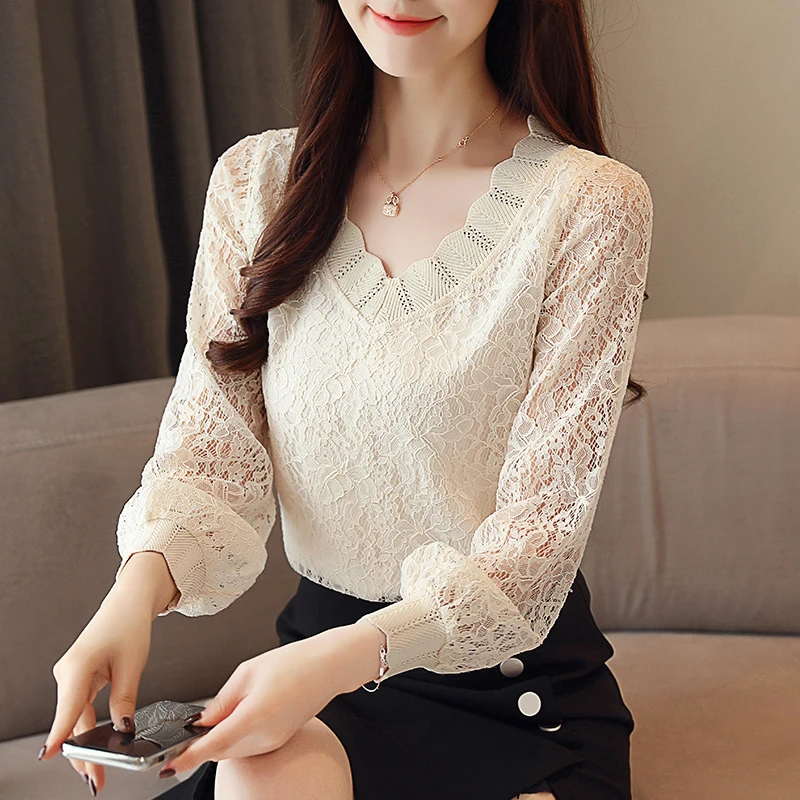 Blusas 2021 модные повседневные женские топы и блузка Однотонная рубашка с длинным
