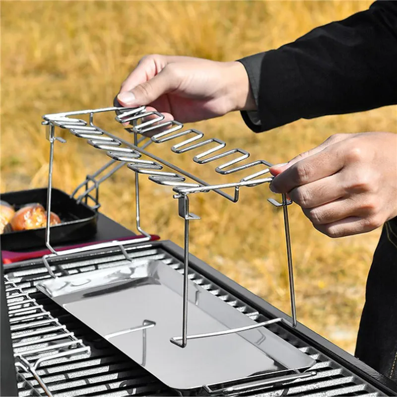Подставка для гриля с 14 ячейками из нержавеющей стали |