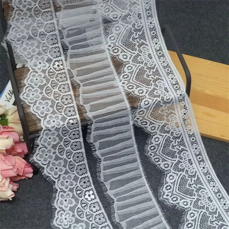6 meter/Pack французский кружевной отделкой “Шантильи” сливы цветок DIY платье юбка