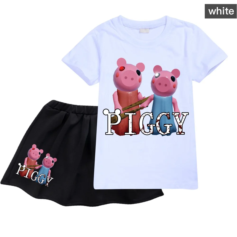 Новый Robloxing аниме одежда для маленьких девочек летние хлопковые футболки с