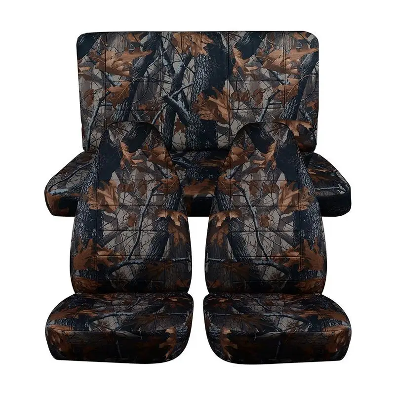 hunting camouflage car seat cover for suv off road universal size auto cover fishing waterproof interior accessories free global shipping