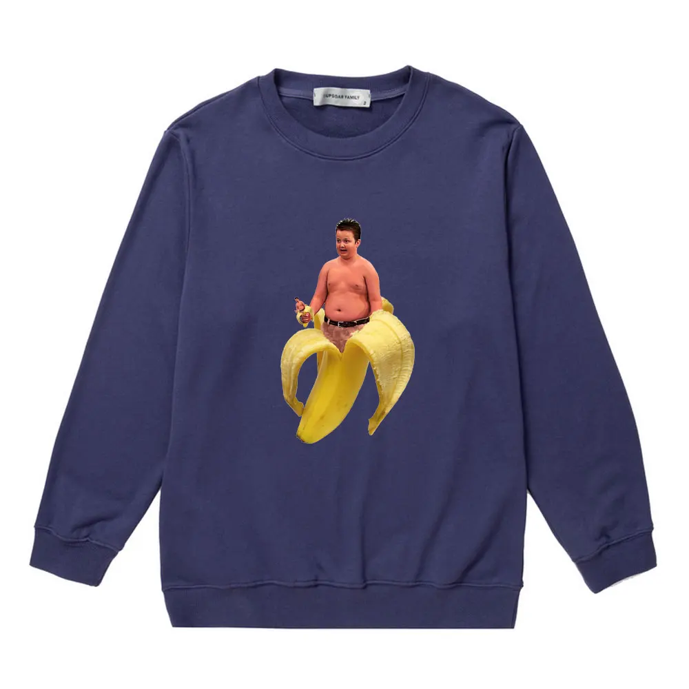 Transcendent Gibby Print Round Neck Sweater Men Women Autumn/winter Fashion Oversized Pullover Icarly Meme Couple Sweatshirt Man