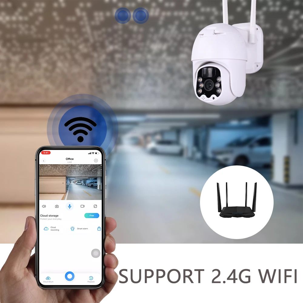 3 мегапиксельная Wi Fi камера 8 Вт на солнечной батарее с питанием от