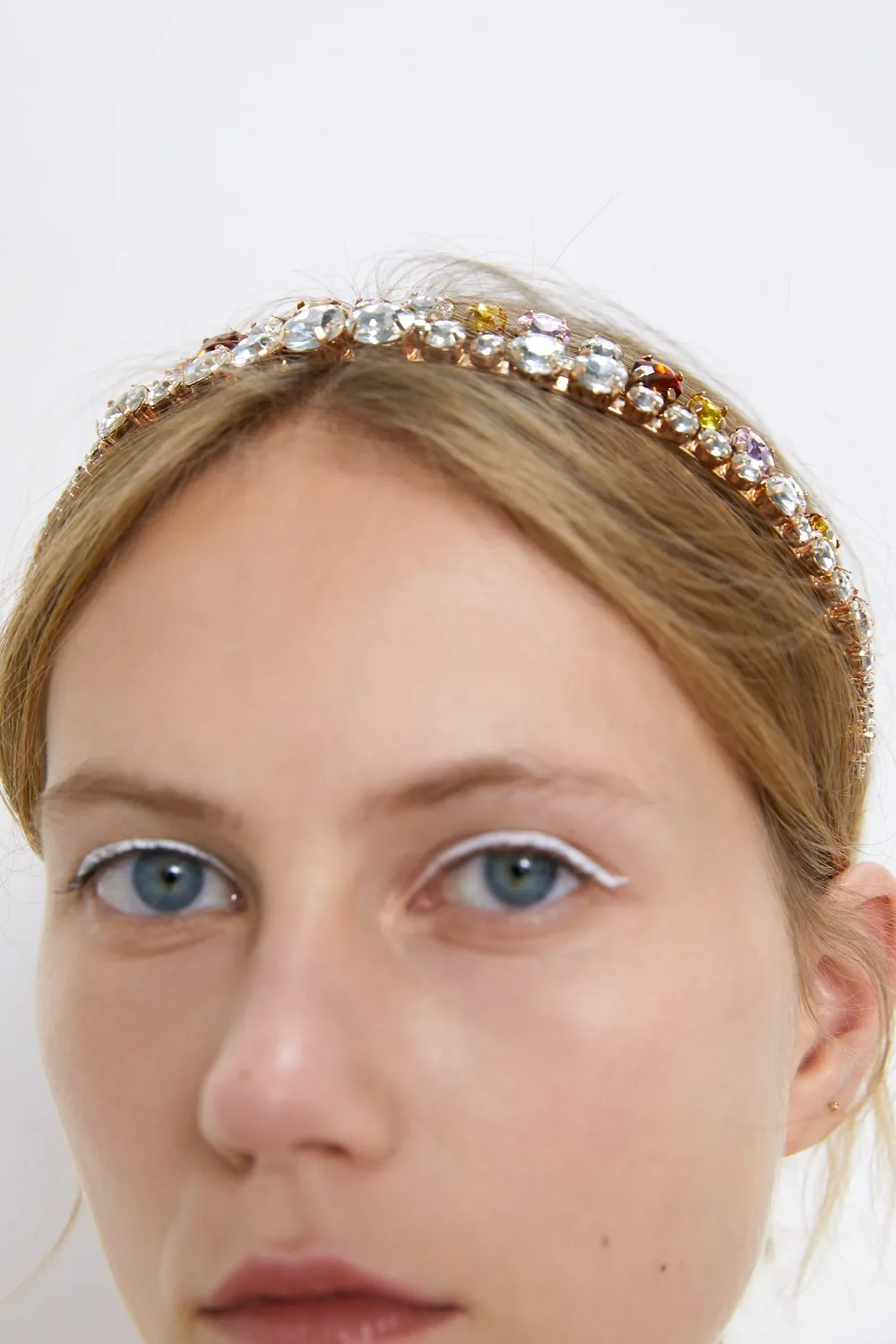 Dvacaman ZA жесткие Bejeweled повязки на голову для девочек красочные Кристальные бусины повязка на голову для женщин Свадебная вечеринка Аксессуары для волос
