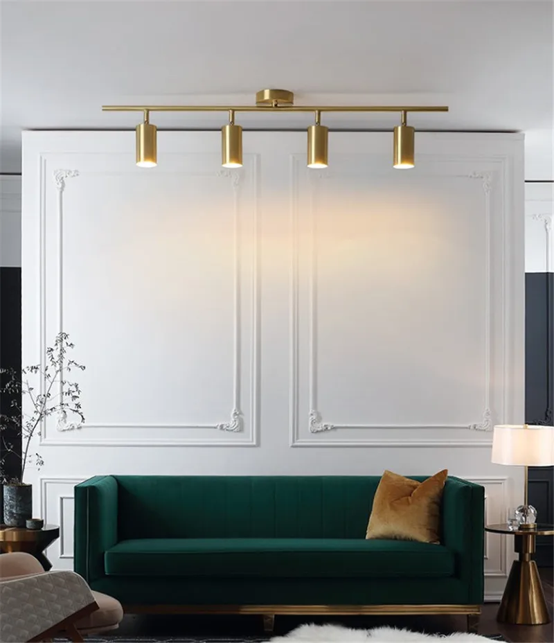 Потолочный светильник вращающийся на золото gu10 светодиодный|Потолочные лампы| |