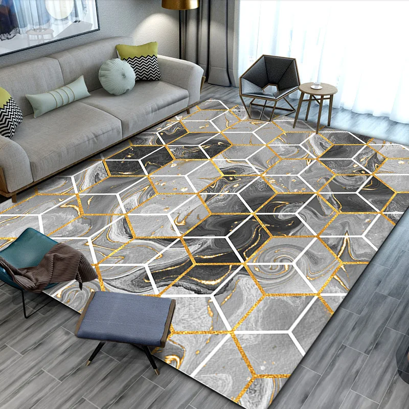 Modern Nordic Style Simple Geometric Art Floor Mat Door Anti-slip Carpet Bedroom Living Room Home Decoration |