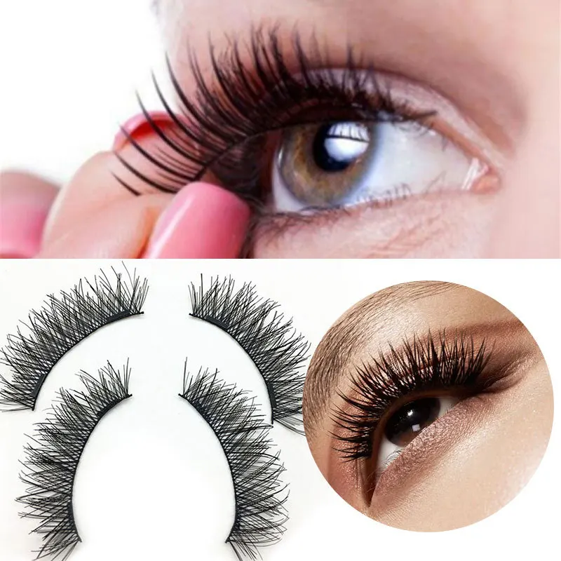 2 пары 3D Магнитных ресниц макияж расширение водонепроницаемый длительный