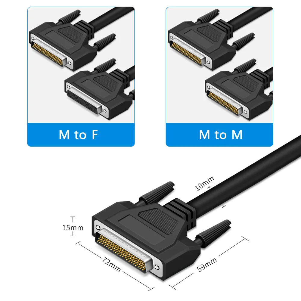 DB62 62 pin D-Sub 62P мужчин и женщин последовательный разъем кабельный удлинитель 1 м 5 3 |