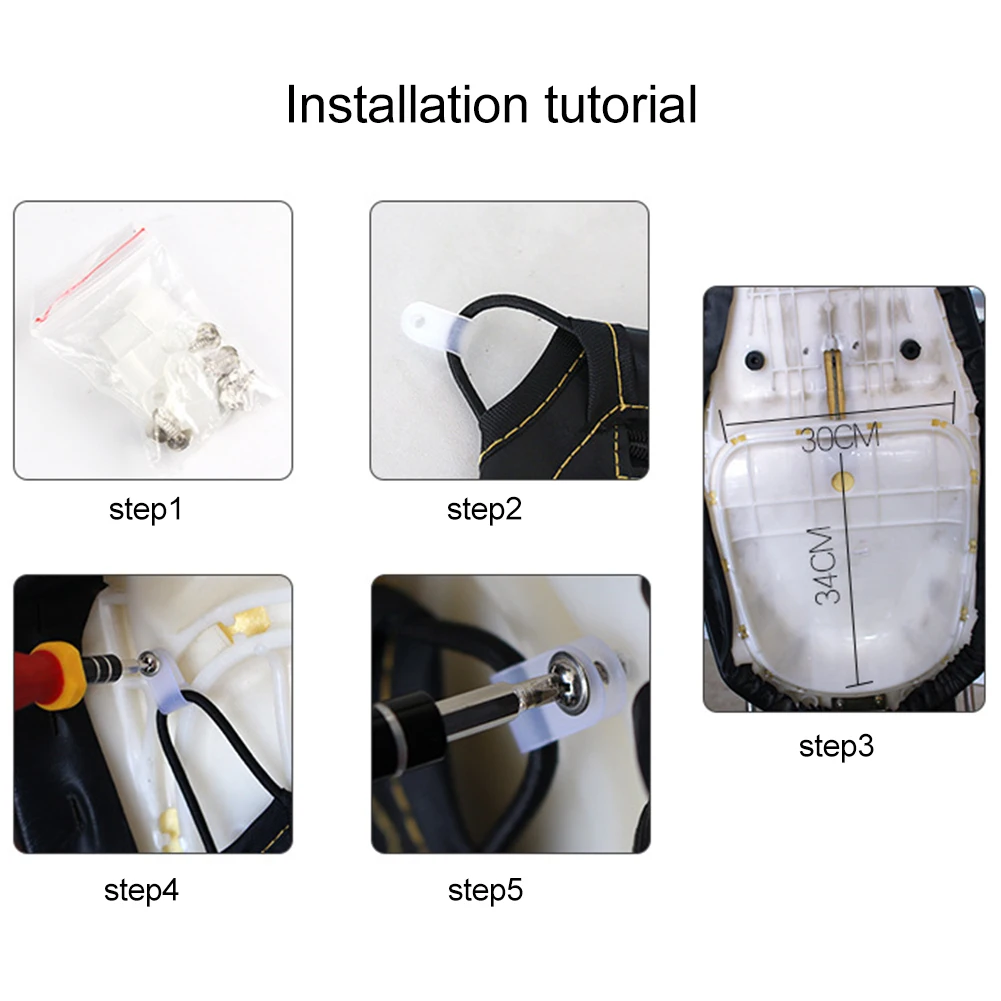 Сумка для сиденья мотоцикла скутера инструмента из искусственной кожи с