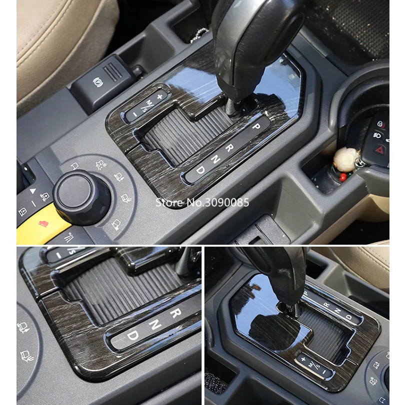 Для Land Rover Discovery 3 LR3 2004-2009 ABS черное дерево зернистая Автомобильная центральная