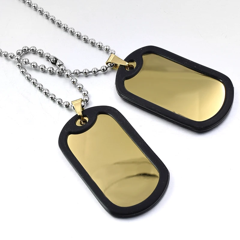 Мужская подвеска CHIMDOU из нержавеющей стали с гладкой металлической вставкой |