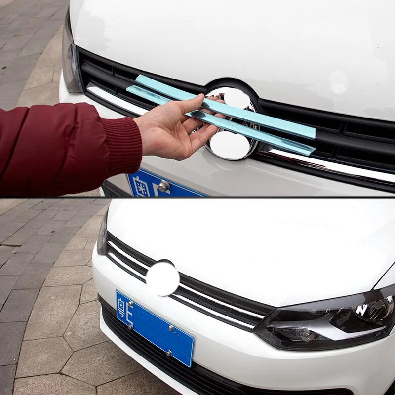 Крышка чехол наклейки для Volkswagen vw POLO 2 шт Новый Нержавеющая сталь стайлинга