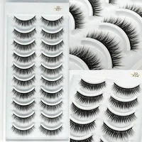 new 110 pairs real mink eyelashes 3d natural false eyelashes 3d mink lashes soft eyelash extension makeup kit cilios