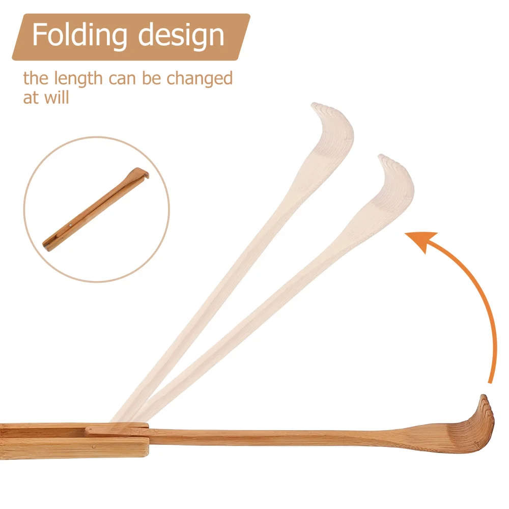 

1Pc Bamboo Back Scratcher Durable Folding Scratcher (Assorted Color)