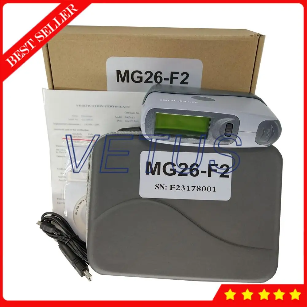 

MG26-F2 20 60 Degree Gloss Meter Smart Glossmeter with Free Data Operator Software 10000 Measurements Memory