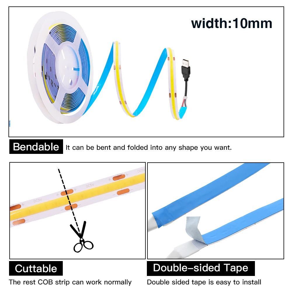 Светодиодная ленсветильник с монолитным блоком светодиодов 320 светодиодов/м