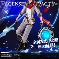 anime genshin impact tartaglia game suit handsome gorgeous uniform cosplay costume halloween carnival party outfit men 2021 new