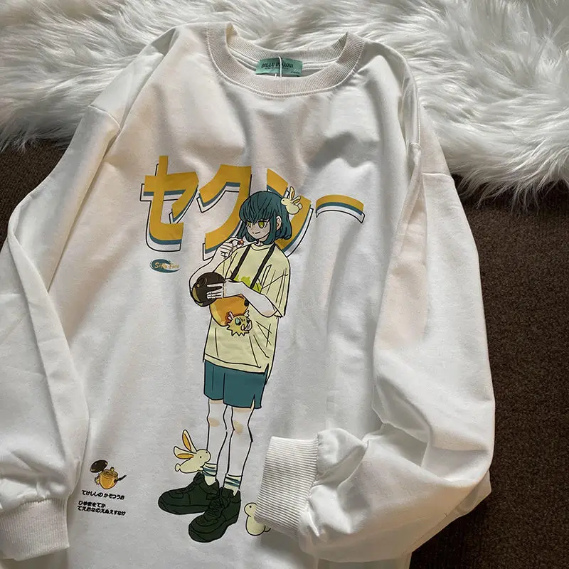 

Женский свитшот в стиле хип-хоп, Осенние Смешные Пуловеры с рисунком конфзи, топы с длинным рукавом, модная уличная одежда в стиле Харадзюку,...