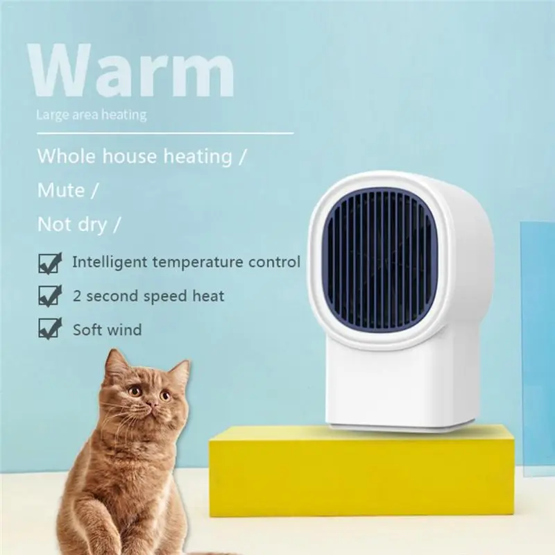 

Electric Heater Mini Portable Warmer Adjustable Thermostat Fast Heating Warmer for Indoor Heating Adjustable Thermostat