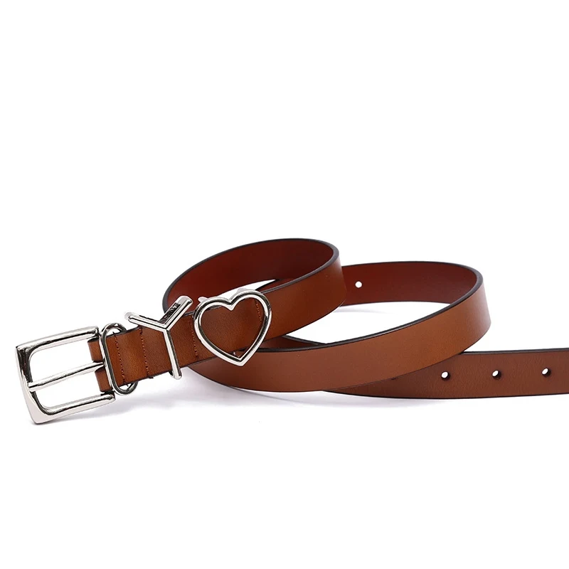

Ремень женский с креативной надписью, Модный корейский студенческий пояс в стиле ретро, с металлической пряжкой, для брюк