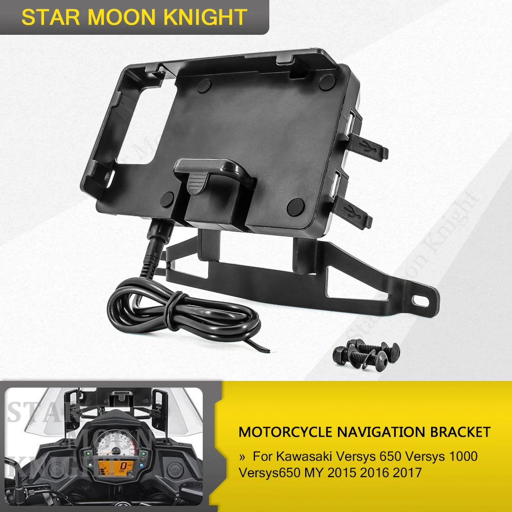 

Аксессуары для мотоциклов GPS навигационный Кронштейн Держатель для Kawasaki Versys 650 Versys 1000 Versys650 MY 2015 2016 2017