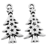 christmas tree star light spacer charm beads 14 4x26 2mm 100pcs zinc alloy pendants jewelry diy l748
